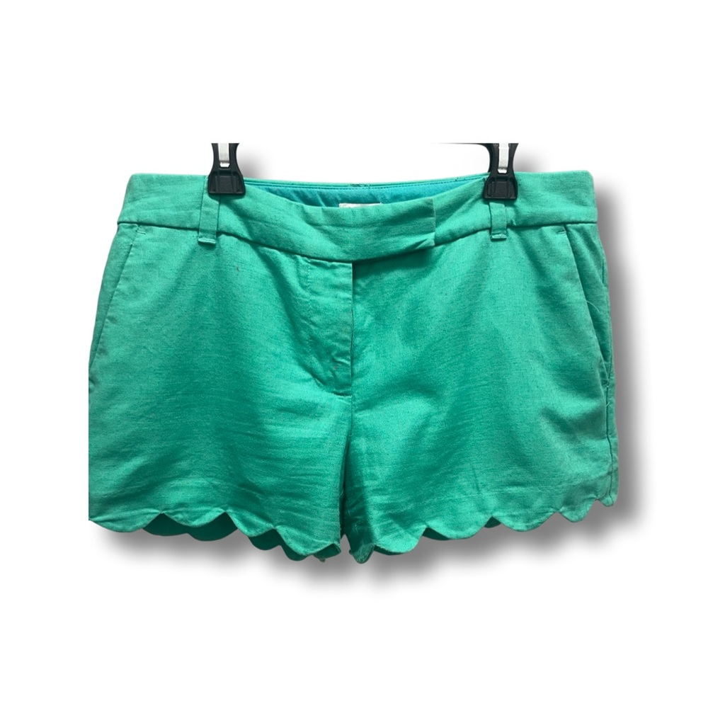 J Crew Ruffle Detail Short-Green